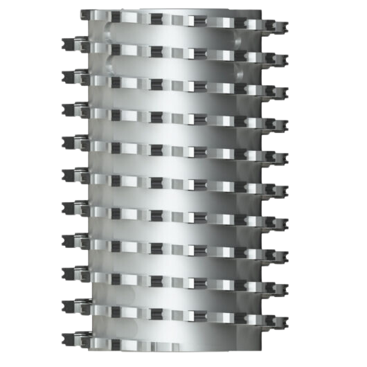 Multicut spiraalfrezen met veel snijkanten voorzien van geribbelde spaanbrekerplaatjes met Z16 1