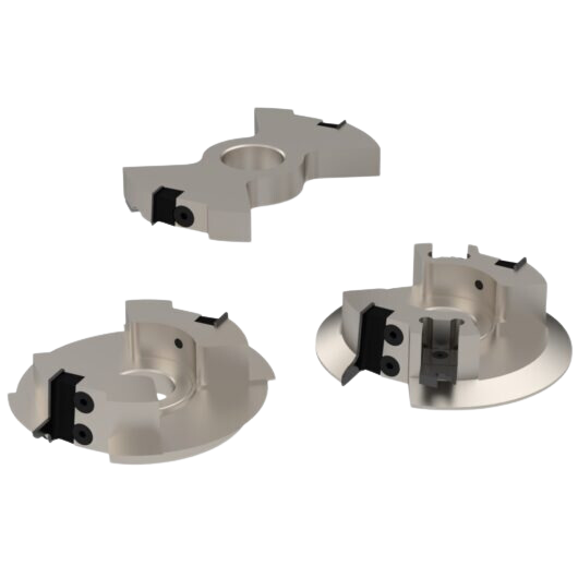 Profile and counter profile insert cutter set 4
