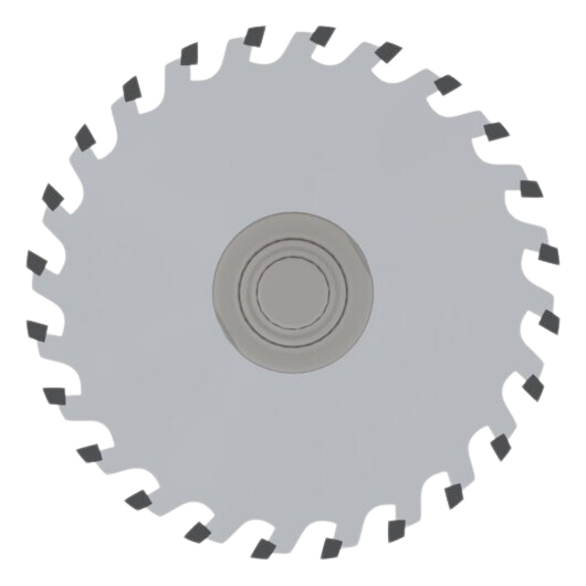 Saw blade set with cilindrical shank 3