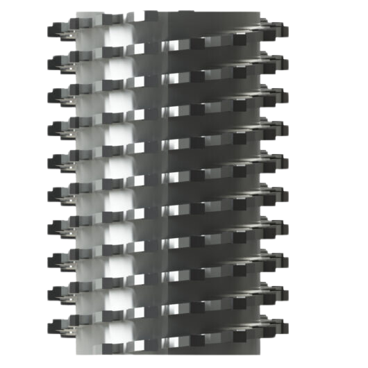 Veelzijdige spiraalfrezen met meerdere snijkanten en vlakke plaatjes 1